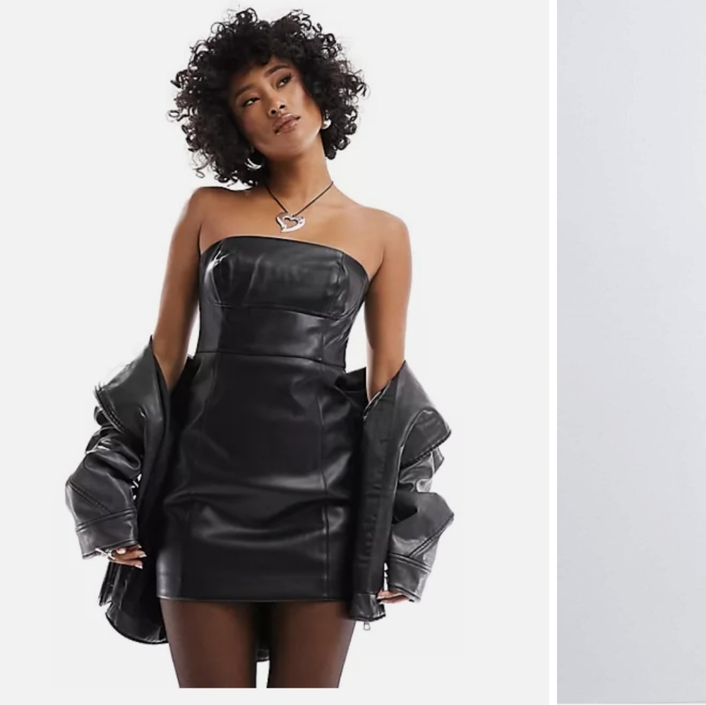 Avec Les Filles PU Leather Dress